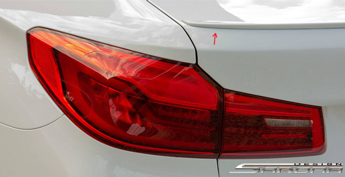 Custom BMW 5 Series  Sedan Trunk Wing (2017 - 2019) - $149.00 (Part #BM-132-TW)